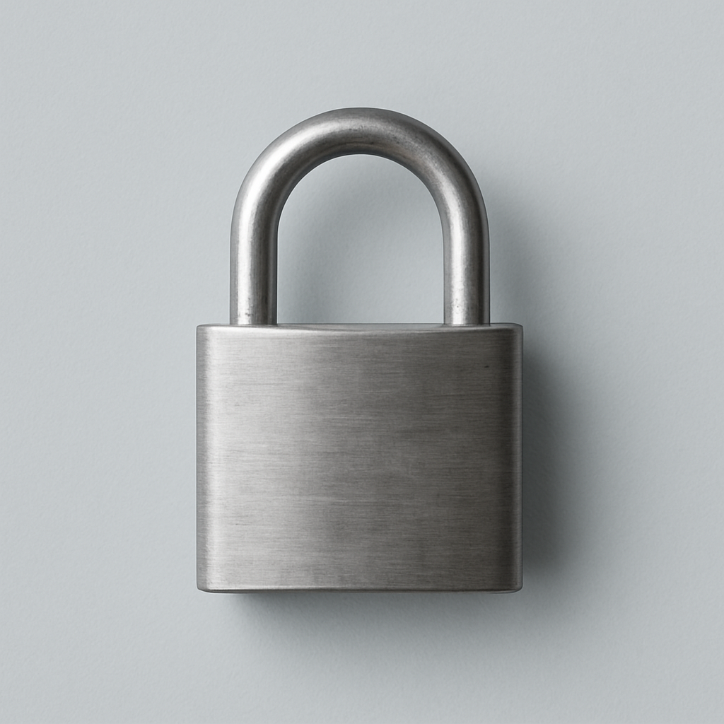 Padlock icon for auditable and secure by design solutions